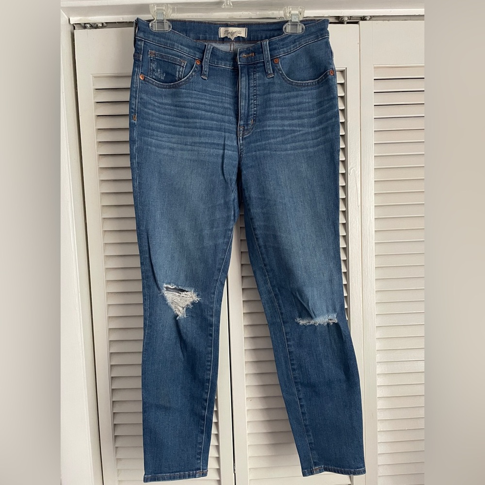 Madewell 9” High-Rise Skinny Crop. Size 28.